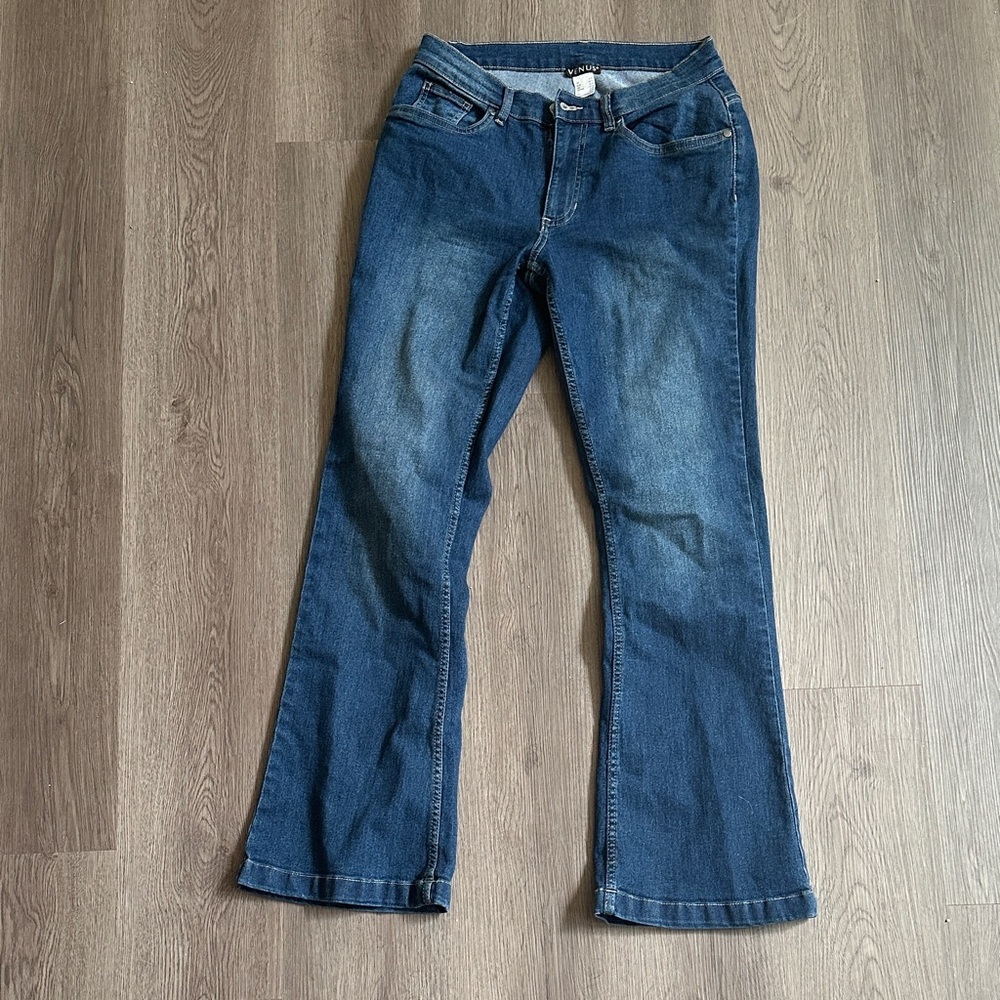 VENUS Dark Blue Flare Jeans